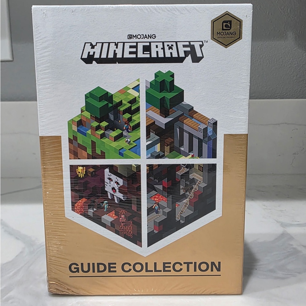 MINECRAFT Guide Collection by Mojang- Box Set of 4 Paperback Guides NEW/SEALED